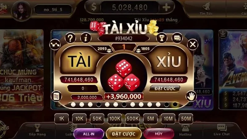 Thao tác chinh phục game tài xỉu tại MB66